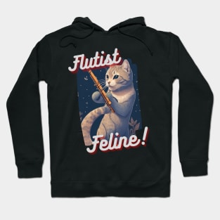 Flutist Cat: "Flutist Feline" Hoodie